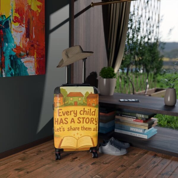 Inspirational Travel Suitcase - "Every Child Has A Story" Design - Image 5