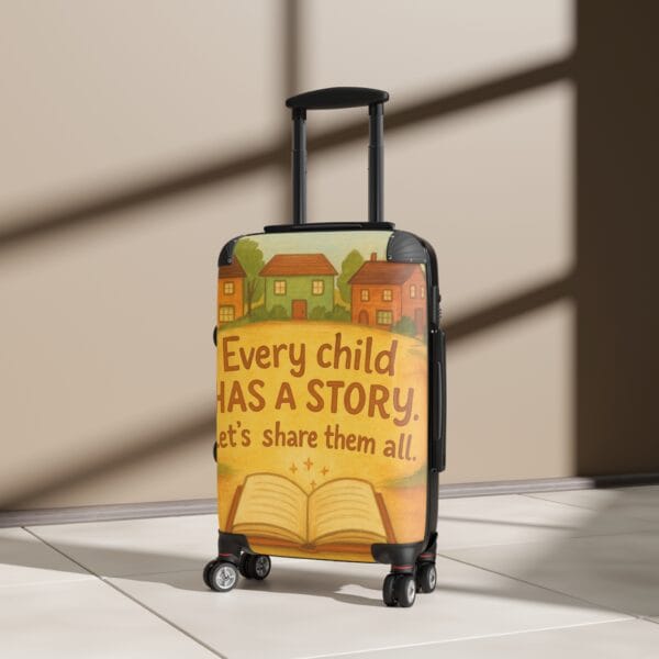 Inspirational Travel Suitcase - "Every Child Has A Story" Design - Image 4