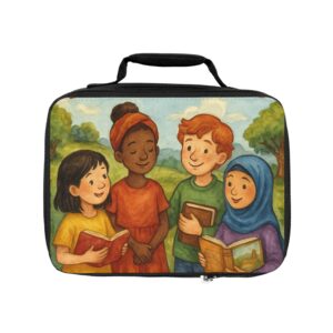 Kids' Lunch Bag - Diverse Friends Design for School & Picnics