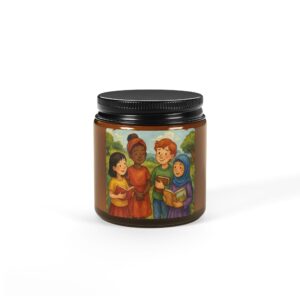Diversity Celebration Scented Soy Candle - Multi-Size Amber Jar